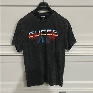 GUESS Men's Black Graphic T-Shirt